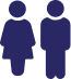 2 people figures standing